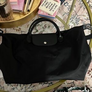 Chic Black Travel Bag for Women - Longchamp authentic